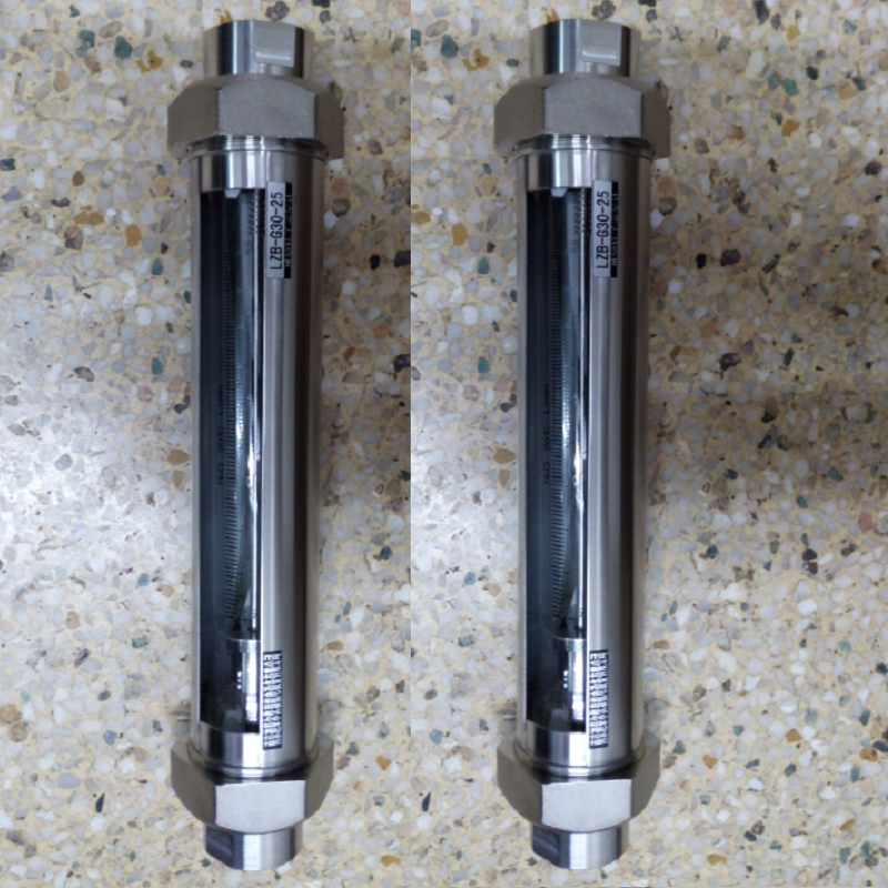 VA10F-50全不锈钢玻璃转子流量计 总长431mm G2寸内螺纹流量计